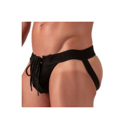 Jockstrap avec lacets Laced Noir - M/L