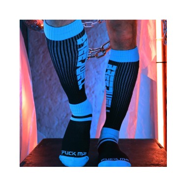 Chaussettes hautes Eternity Noir-Turquoise