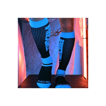 Chaussettes hautes Eternity Noir-Turquoise