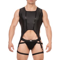 Bustier - Milos - Porte-Jarretelles - Noir - L
