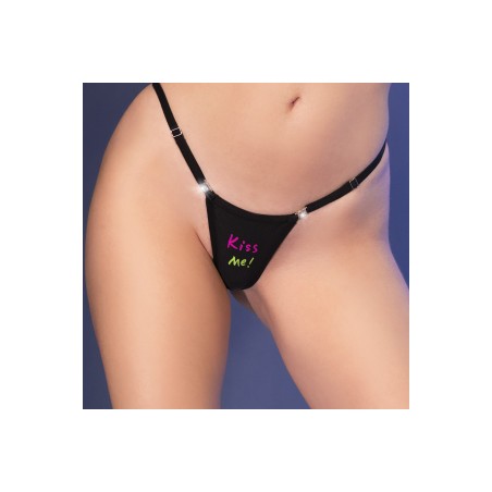 String Kiss Me ! Noir