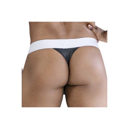 Déguisement - String Nestor Blanc-Noir - S/M