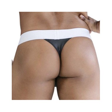 Déguisement - String Nestor Blanc-Noir - S/M