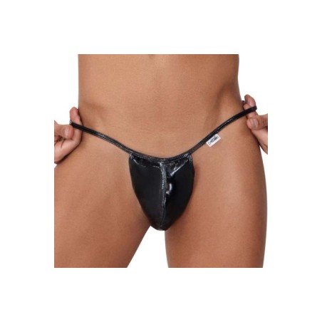 String - Benten - Effet mouillé - Noir - S/M