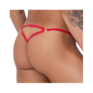 String Effet Mouillé Benten Rouge - S/M
