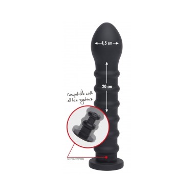 Easy-Lock - Gode - Ribbed 19 x 4cm