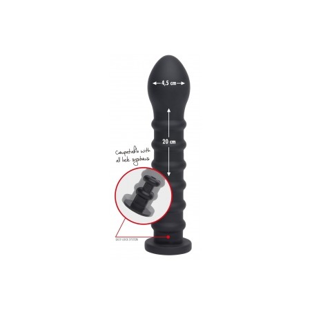 Easy-Lock - Gode - Ribbed 19 x 4cm
