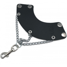 Parachute en cuir avec chaines et crochet - 2 pressions 2