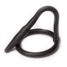 Silicone Cock Plug Penis Noir