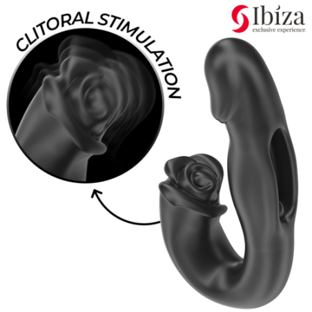 Ibiza - Rose -  Effet oscillant vaginal et vibration clitoridienne