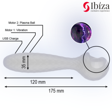 Ibiza - Vibromasseur à sphère plasma
