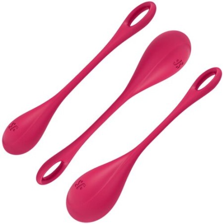 Satisfyer - Yoni power 1 - Set de boules de Geisha - Rouge