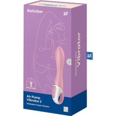 Satisfyer - SATISFYER - VIBRATEUR POMPE A AIR 2 ROSE