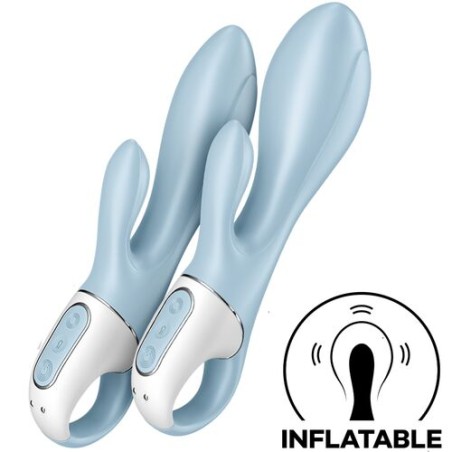 Satisfyer - Air pump bunny 1 - Rabbit  gonflable - Bleu