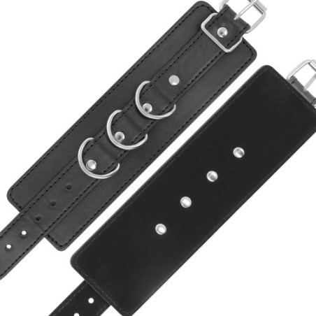 Darkness - Menottes de cheville ajustable en simili cuir