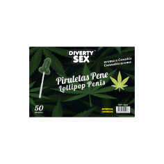 Bonbon - Sucettes mini pénis saveur à la marijuana