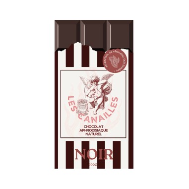 Tablette de Chocolat Aphrodisiaque Noir 100g
