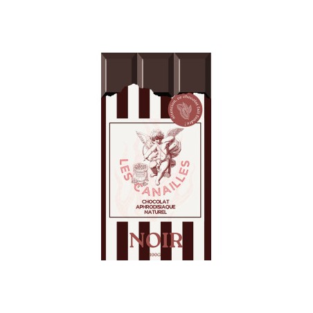 Tablette de Chocolat Aphrodisiaque Noir 100g