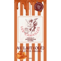 Tablette de chocolat aphrodisiaque au lait - Éclats de...