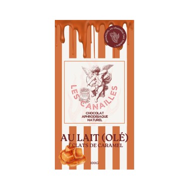 Tablette de chocolat aphrodisiaque au lait -...