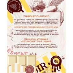 Tablette de chocolat aphrodisiaque au lait - Éclats de... 2