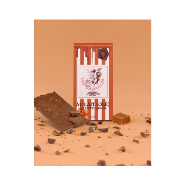 Tablette de chocolat aphrodisiaque au lait -...