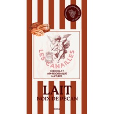 Tablette de chocolat aphrodisiaque au lait - Noix de...