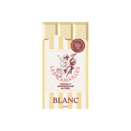 Tablette de Chocolat Aphrodisiaque blanc 100 g