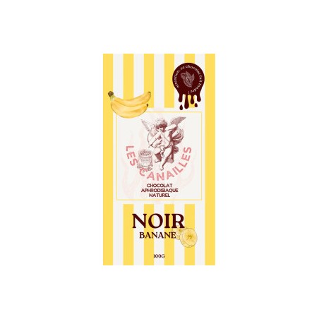 Tablette de Chocolat Aphrodisiaque Noir Banane 100g
