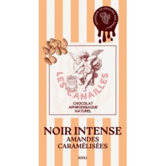 Tablette de Chocolat Aphrodisiaque Noir Intense Amandes...