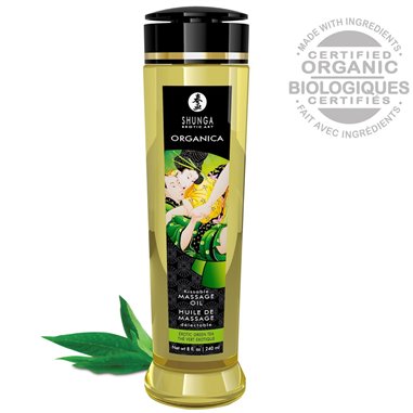 Huile de massage Biologique Thé Vert 240 ml SHUNGA